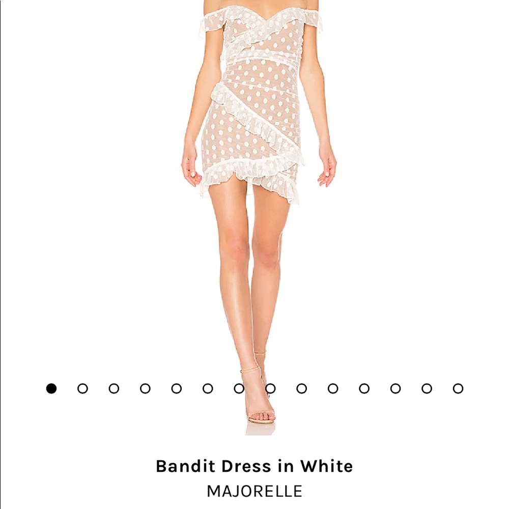 Bandit Dress in White: MAJORELLE